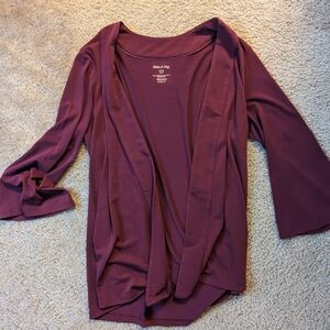 White Stag Burgundy Cardigan